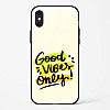 Good Vibes Only Glass Case Phone Cover For iPhone X