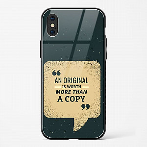 Original Is Worth Glass Case Phone Cover For iPhone Xs Max