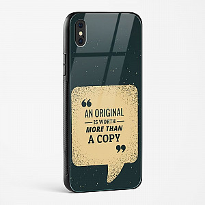 Original Is Worth Glass Case Phone Cover For iPhone X