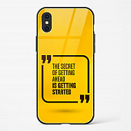 Get Started Glass Case Phone Cover For iPhone X