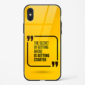 Get Started Glass Case Phone Cover For iPhone XS