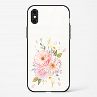 Flower Design Abstract 2 Glass Case Phone Cover For iPhone X