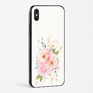 Flower Design Abstract 2 Glass Case Phone Cover For iPhone XS