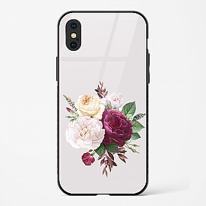Flower Design Abstract 3 Glass Case Phone Cover For iPhone Xs Max