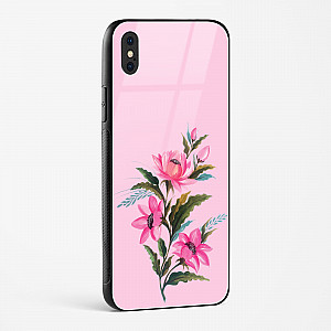 Flower Design Abstract 4 Glass Case Phone Cover For iPhone Xs Max