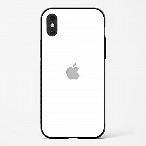 Pure White Glossy Glass Case for iPhone X