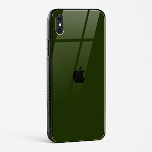 Dark Green Glass Case for iPhone X