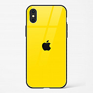 Yellow Glass Case for iPhone X