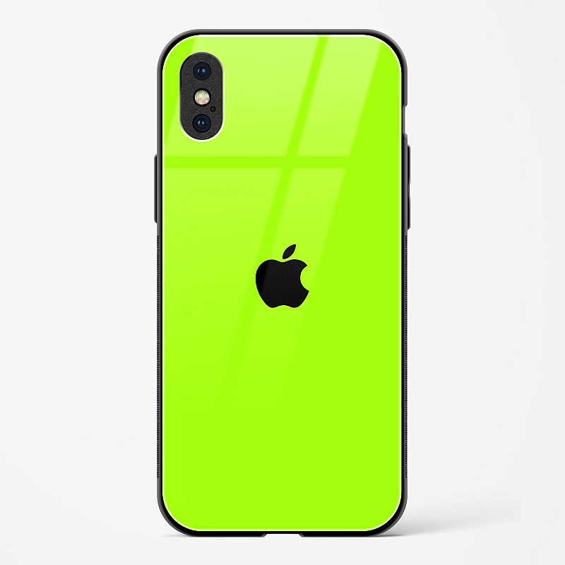 Buy Neon Green Glass Case for iPhone X