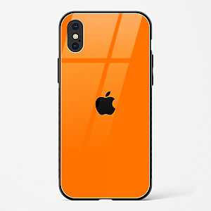 Orange Glass Case for iPhone X