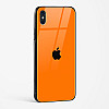 Orange Glass Case for iPhone X