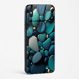 Pebble Design Glass Case for iPhone X