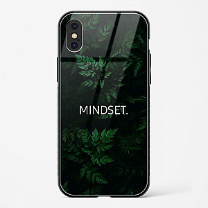 Mindset Quote Glass Case for iPhone X