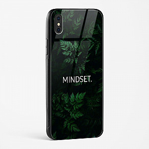 Mindset Quote Glass Case for iPhone X