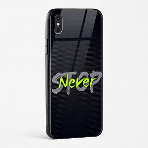 Stop Never Glass Case for iPhone X