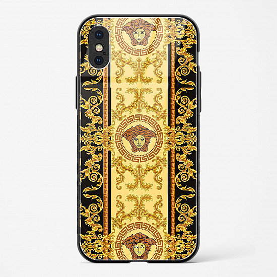 Versace Design Glass Case for iPhone X