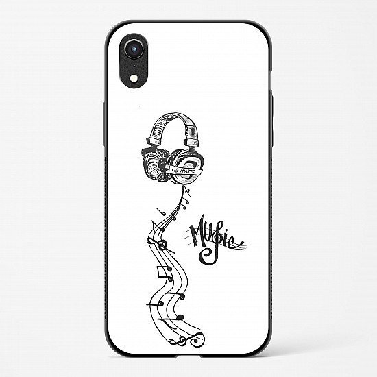 My Music Glass Case Phone Cover For iPhone XR