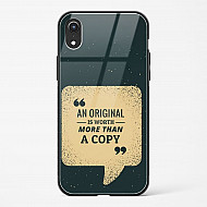 Original Is Worth Glass Case Phone Cover For iPhone XR