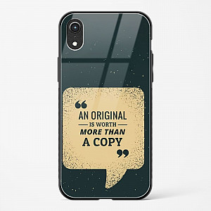 Original Is Worth Glass Case Phone Cover For iPhone XR
