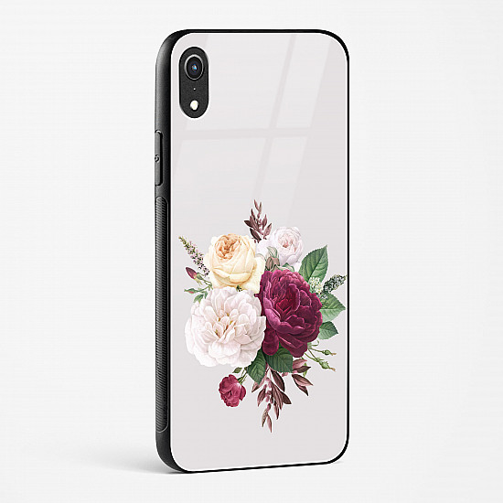 Flower Design Abstract 3 Glass Case Phone Cover For iPhone XR