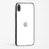 Pure White Glossy Glass Case for iPhone XR