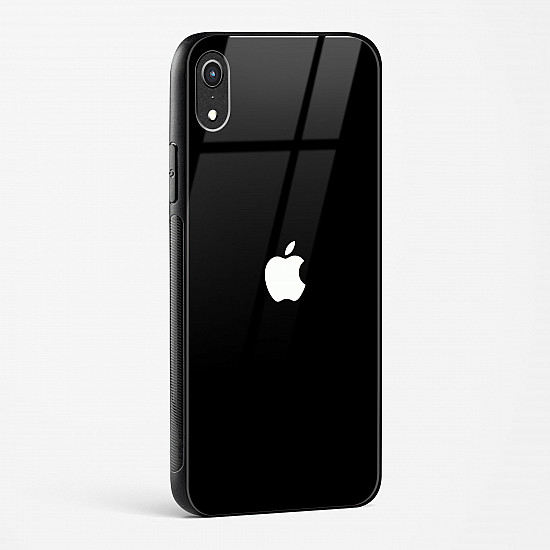 Rich Black Glossy Glass Case for iPhone XR
