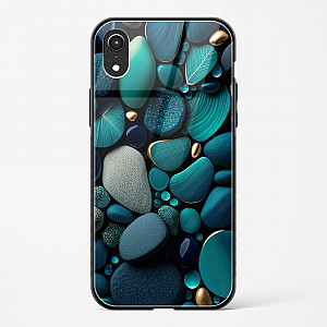 Pebble Design Glass Case for iPhone XR
