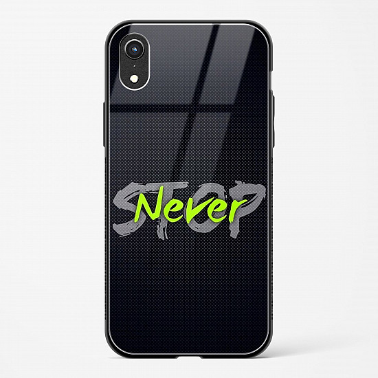 Stop Never Glass Case for iPhone XR