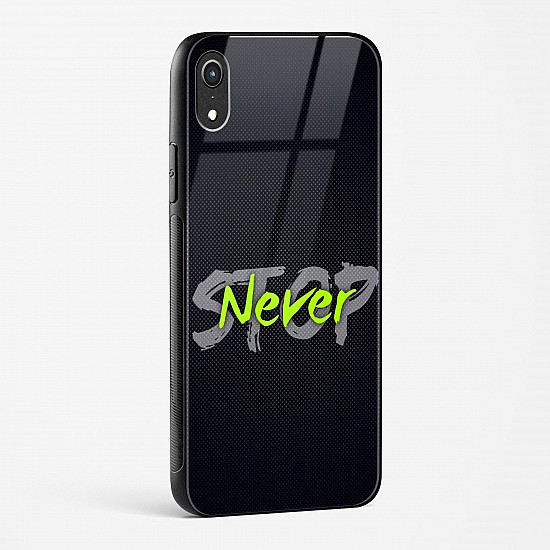 Stop Never Glass Case for iPhone XR