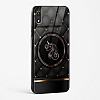 Black Golden Unicorn Glass Case for iPhone XR