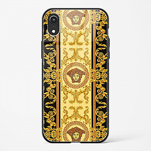 Versace Design Glass Case for iPhone XR