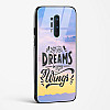 Glass Case For OnePlus 8 Pro - Dreams Are Your Wings