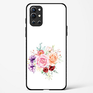Flower Design Abstract 1 Glass Case For OnePlus 9R