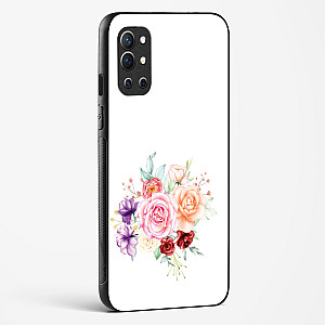 Flower Design Abstract 1 Glass Case For OnePlus 9R