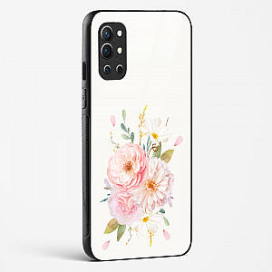 Flower Design Abstract 2 Glass Case For OnePlus 9R