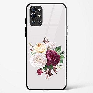 Flower Design Abstract 3 Glass Case For OnePlus 9R