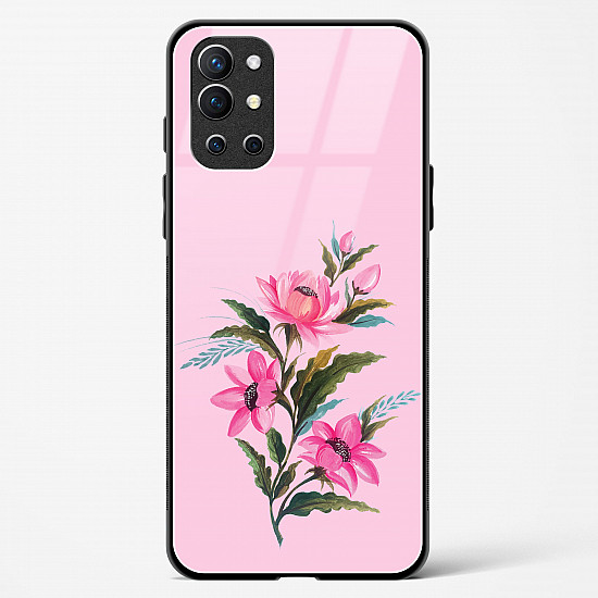 Flower Design Abstract 4 Glass Case For OnePlus 9R