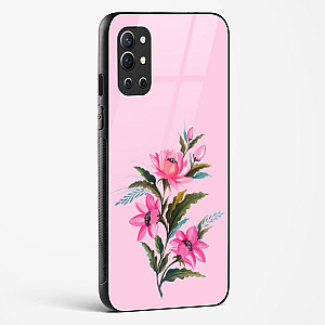 Flower Design Abstract 4 Glass Case For OnePlus 9R