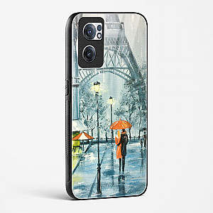 Glass Case For OnePlus Nord CE 2 5G - Romantic Couple Walking In Rain
