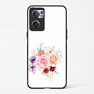 Glass Case For OnePlus Nord CE 2 5G - Flower Design Abstract 1