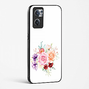 Glass Case For OnePlus Nord CE 2 5G - Flower Design Abstract 1
