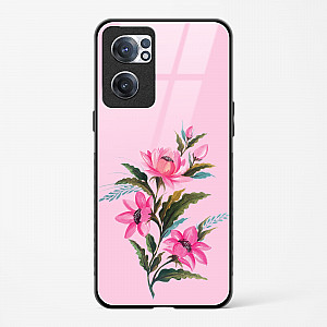Glass Case For OnePlus Nord CE 2 5G - Flower Design Abstract 4