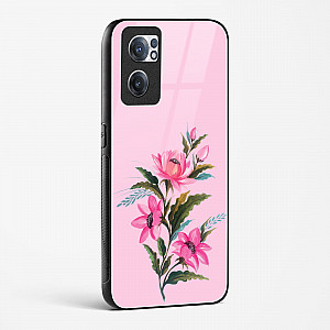 Glass Case For OnePlus Nord CE 2 5G - Flower Design Abstract 4