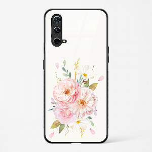 Glass Case For OnePlus Nord CE 5G - Flower Design Abstract 2