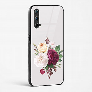 Glass Case For OnePlus Nord CE 5G - Flower Design Abstract 3