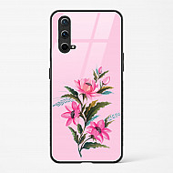Glass Case For OnePlus Nord CE 5G - Flower Design Abstract 4