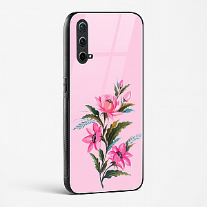 Glass Case For OnePlus Nord CE 5G - Flower Design Abstract 4