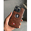Brown Leather Case For iPhone 13 Pro