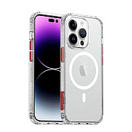 CKD Premium Transparent Shockproof MagSafe Case For iPhone 15 Pro Max White