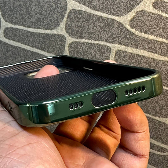 Luxury Chrome Case for iPhone 14 Pro Alpine Green